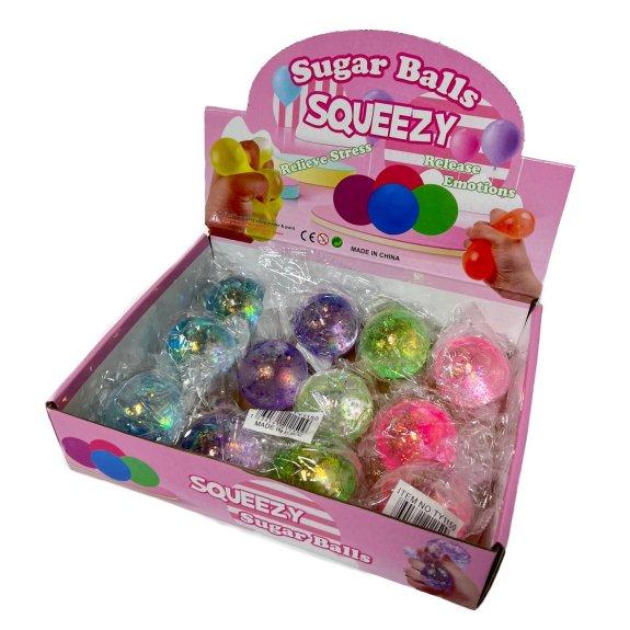 2'' Squeezy Sugar Balls [Glitter]