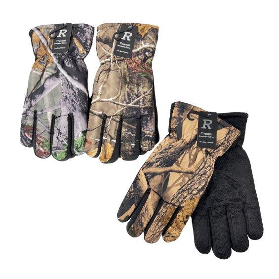 Men's Waterproof Snow GLOVES [Hardwood Camo]