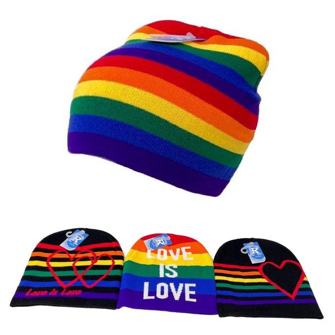 Pride BEANIE [Assorted Rainbow Stripes]