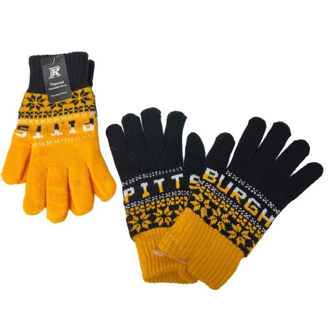 Knitted GLOVES [PITTSBURGH] *Large