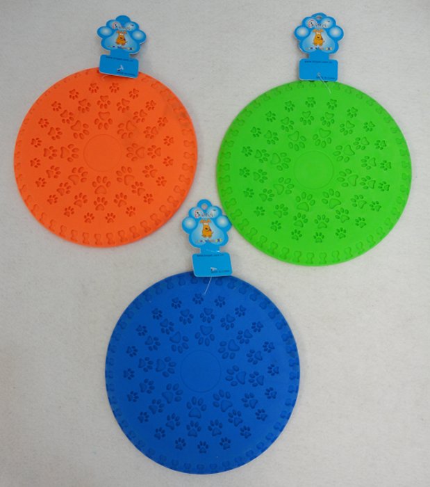 9'' Silicone Disk Pet TOY [Pawprint Design]
