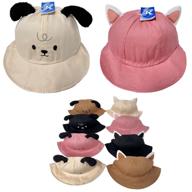 *  .Bucket Hat with Ears [DOG/Cat] Size: 57-59cm