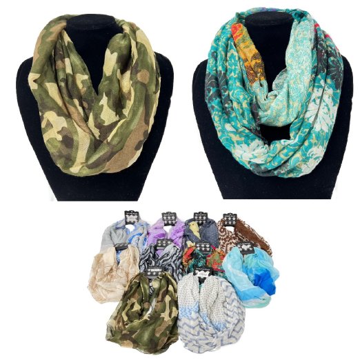 ###Over Stock Mix & Match Infinity SCARF 20''X70'' & 36''X70''