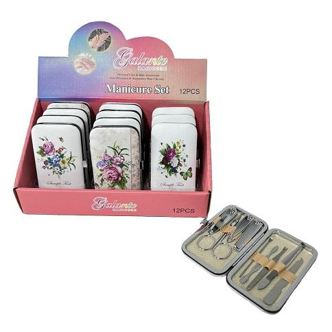 9pc Manicure Care Set [Floral]