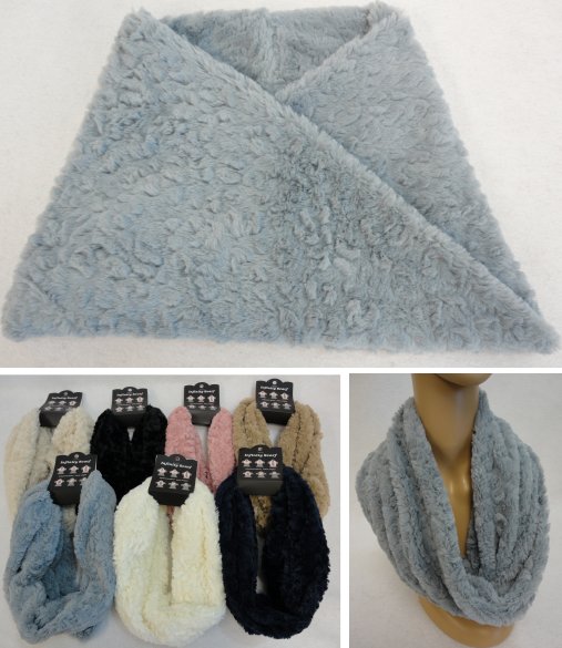 Plush Infinity SCARF [Leopard Pattern]