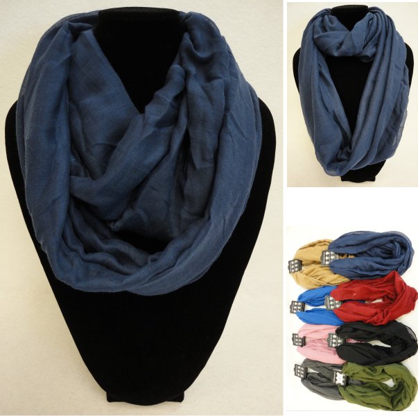 Extra-Wide Light Weight Infinity SCARF [Solid Colors]