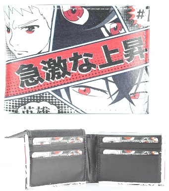 Vegan Leather WALLET [Bifold] Anime Boom