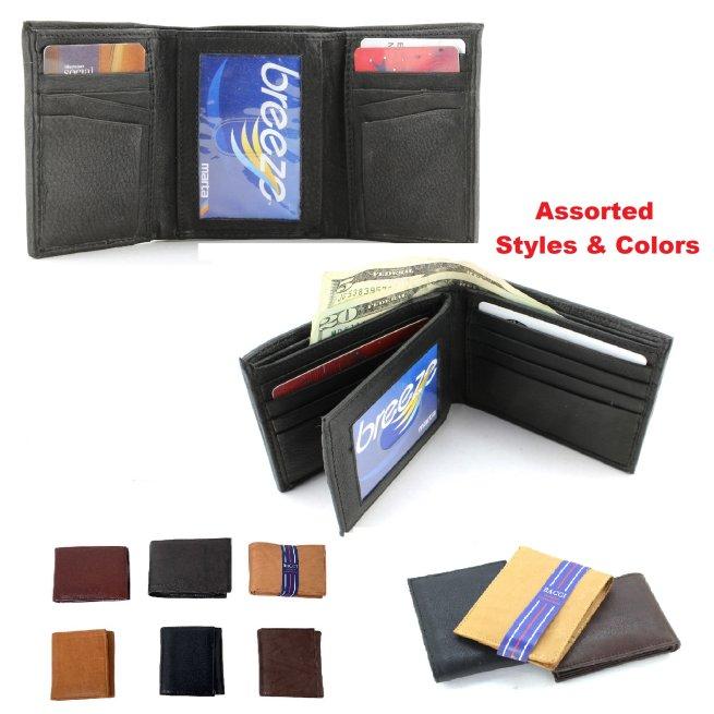 Genuine Top Grain Leather Wallet Assortment