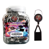 Retractable LIGHTER Leash [Sugar Skulls] *Tub of 30