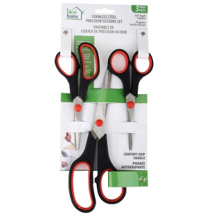 3pk Ideal Home SCISSORS [Assorted Sizes]