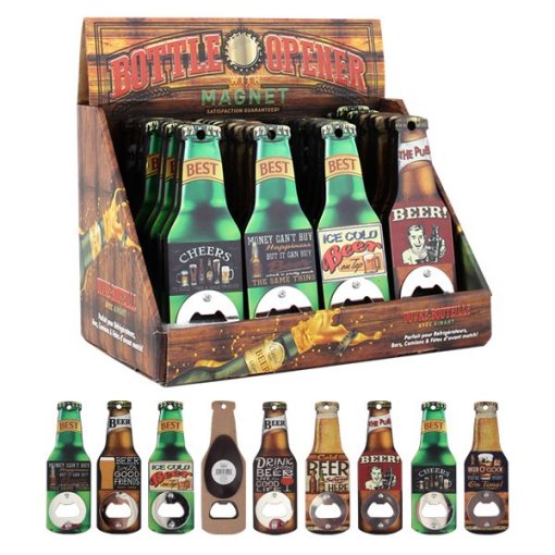 Beer Bottle Opener with Magnet [DISPLAY]