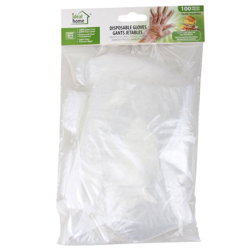 100pk Clear Disposable Gloves