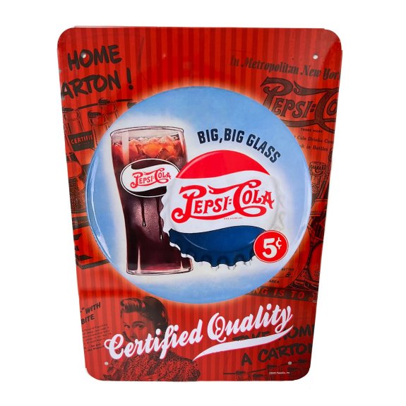 11.75''x8'' Metal Sign- LICENSED Pepsi [Certified Quality]