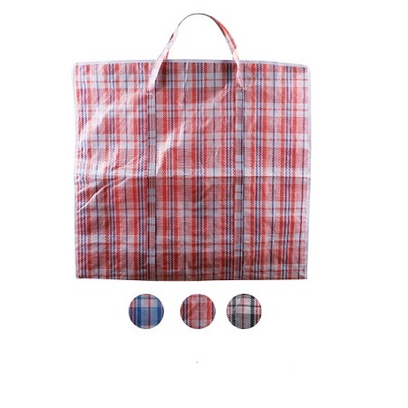 Large Zippered Shopping BAG [Plaid]