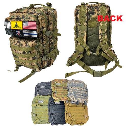Tactical BACKPACK [19''x12''x10''] with Patch