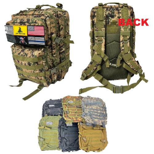 Tactical Backpack [19''x12''x12''] with Patch