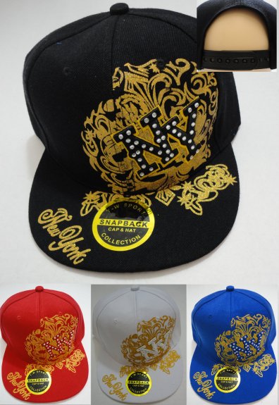 Snap Back Flat Bill HAT [NY with Bling]
