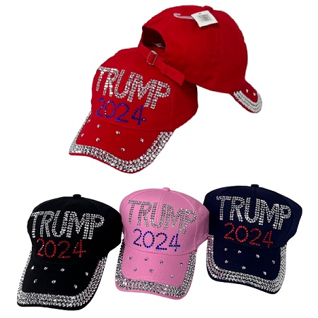 #Trump 2024 Bling HAT [Buckle Back]
