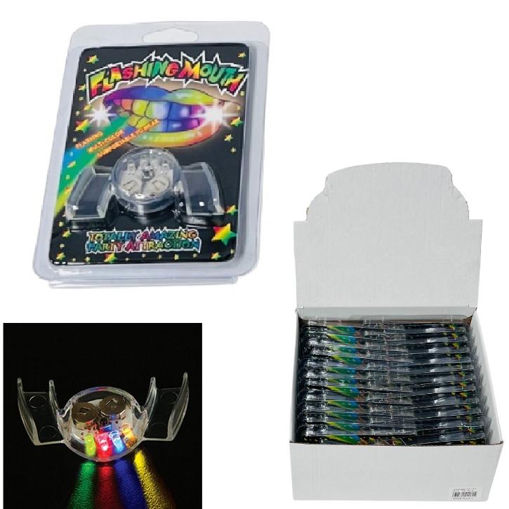 .Flashing Light Up Mouth Piece--Multicolor
