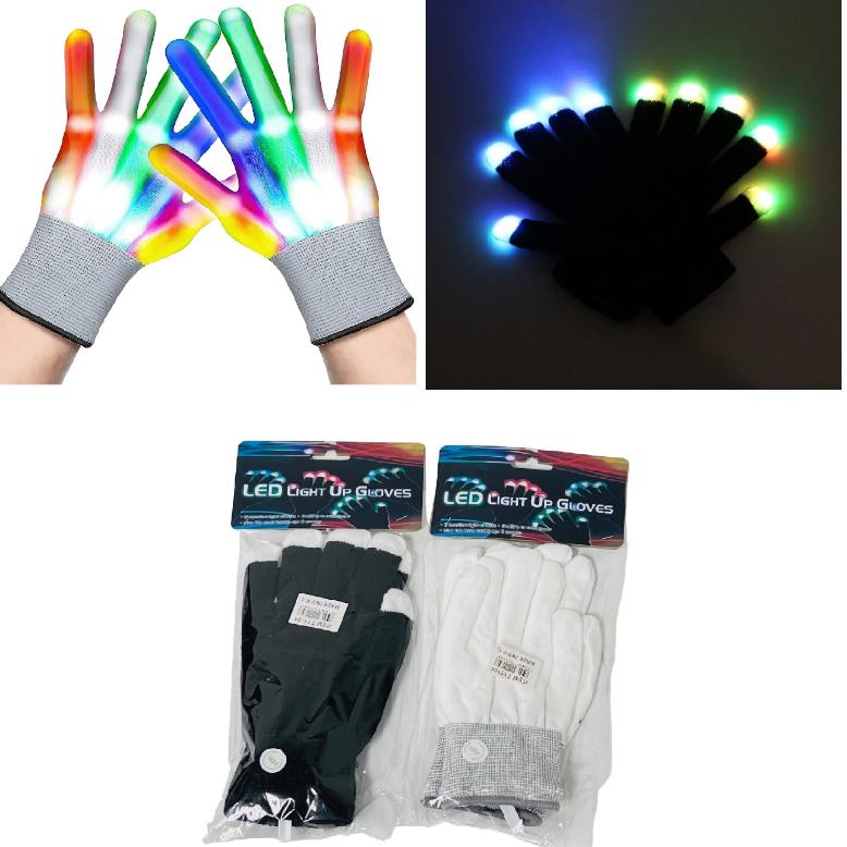 .LED Light Up GLOVES [Youth Size]