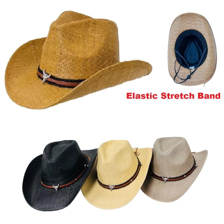 .WESTERN Hat [Thin Hatband with Steer]