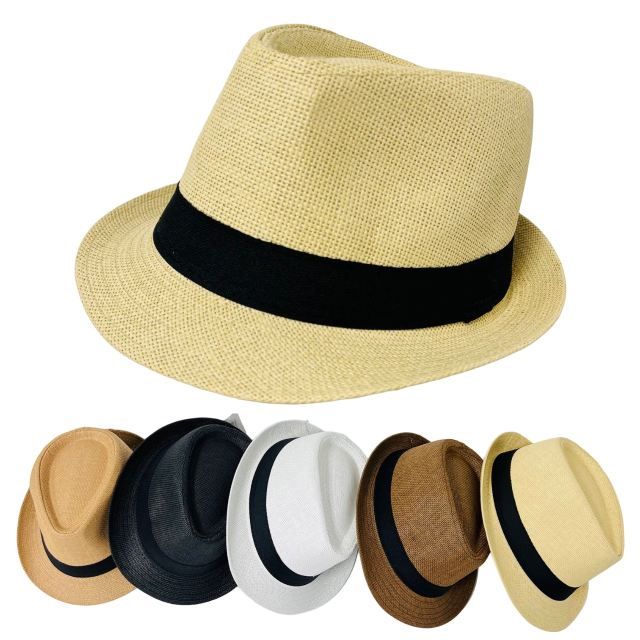 Fedora HAT [Woven] with Black HAT Band