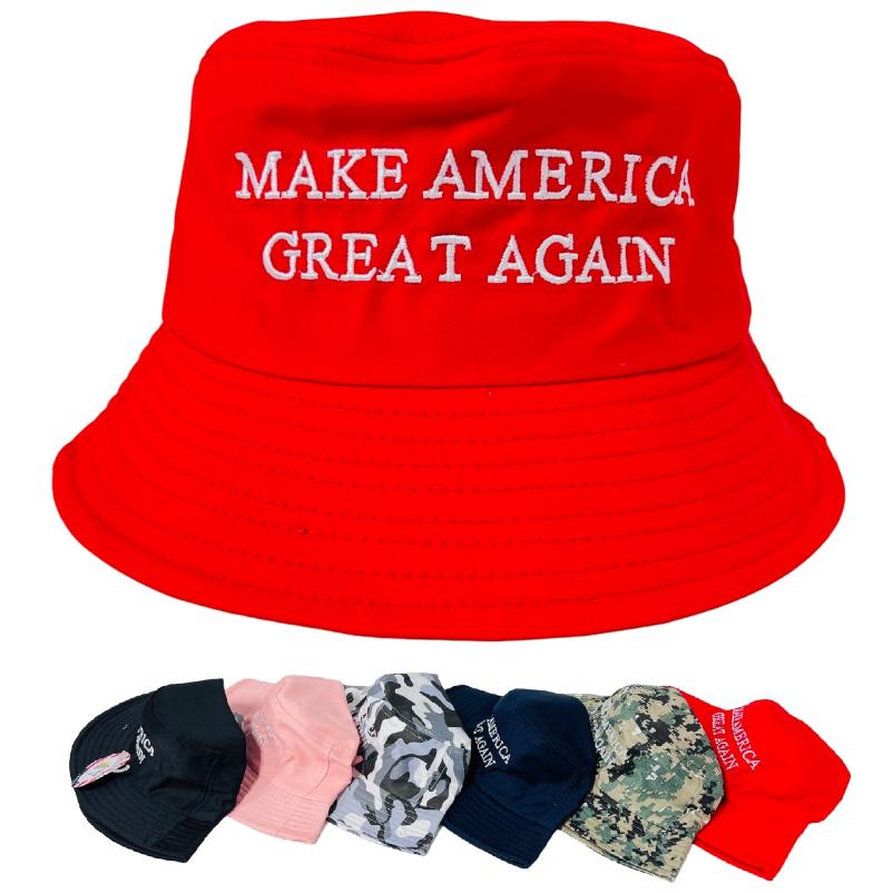 #TRUMP Solid Bucket HAT [MAKE AMERICA GREAT AGAIN]