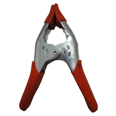 6'' Heavy Duty Metal Clamp with Orange Rubber Tips