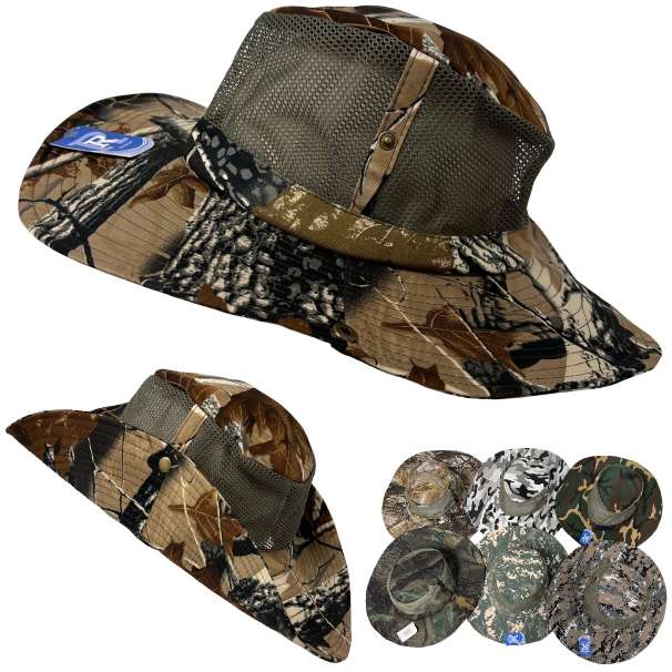 Assorted CAMO Mesh Boonie Hat