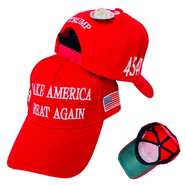 #  TRUMP Hat [MAKE AMERICA GREAT AGAIN]45-47 Red Only