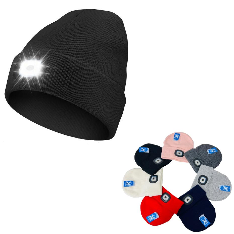 ## Light Up USB Knitted Cuffed HAT [Solid Colors]