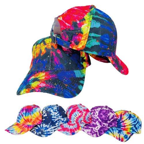 Multicolor Tie-Dye Baseball Cap