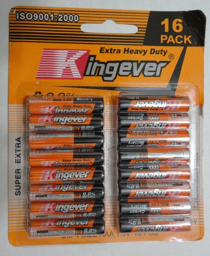 16pk AAA BATTERIES [Kingever]