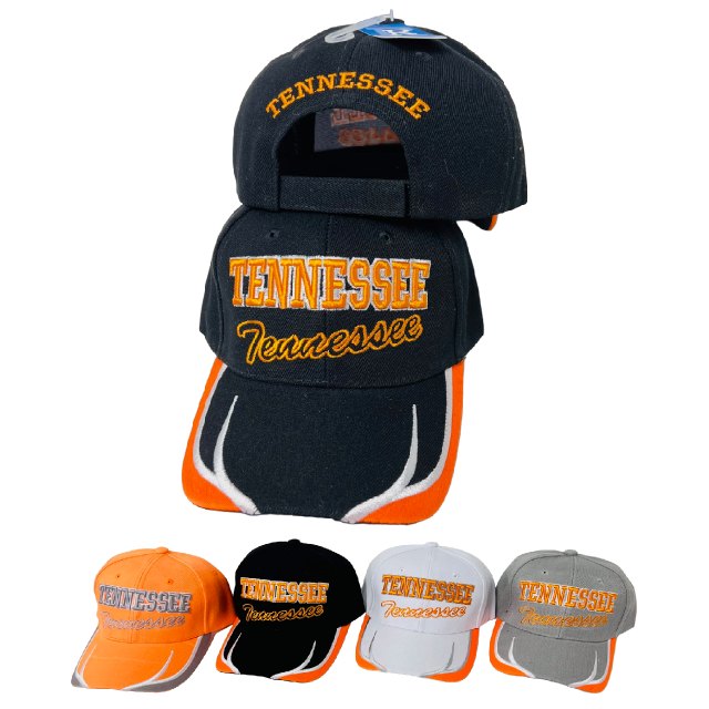 TENNESSEE Hat [Block/Script Lettering] Embroidered Bill