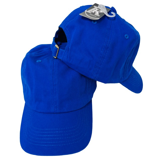 Dad Hat: ROYAL BLUE 100% Cotton VINTAGE Washed (Buckle) Unisex