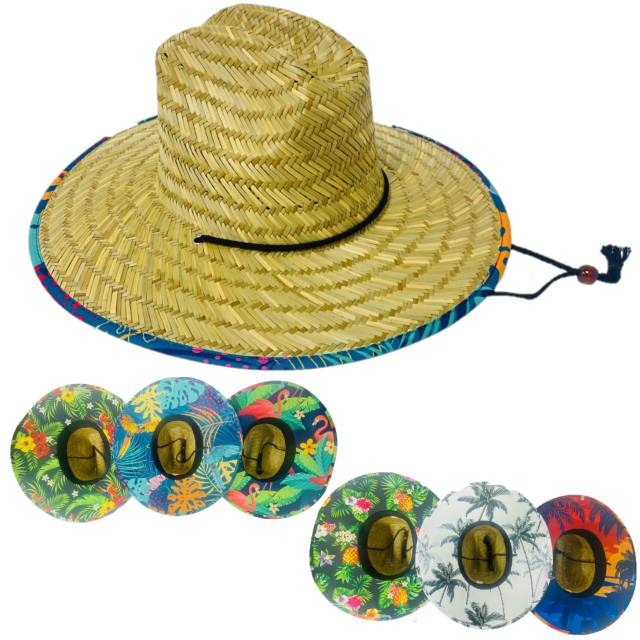 Lifeguard STRAW Sun HAT [Island Assortment]