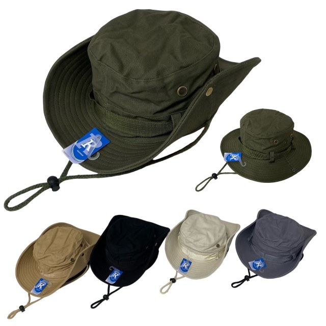 Floppy Boonie Hat [Solid Colors] Snap-Up Sides