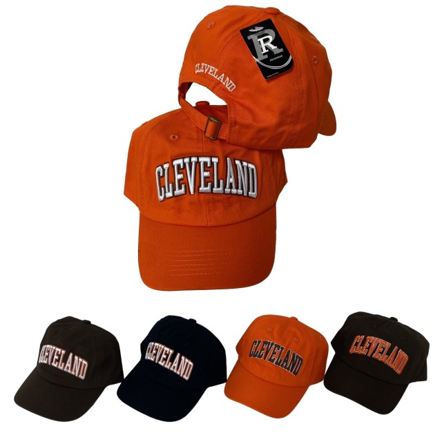 100% Cotton BALL CAP [Buckle Back] CLEVELAND B/O