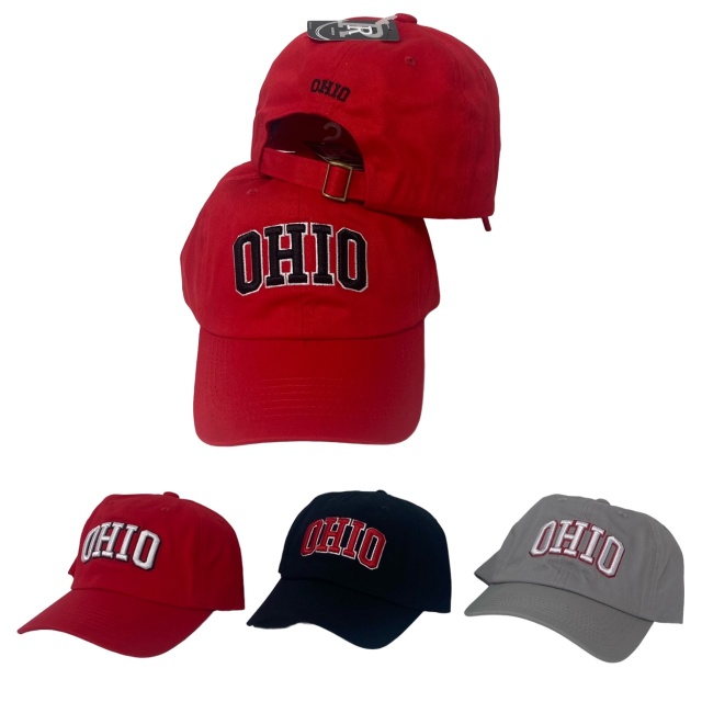 100% Cotton BALL CAP [Buckle Back] OHIO