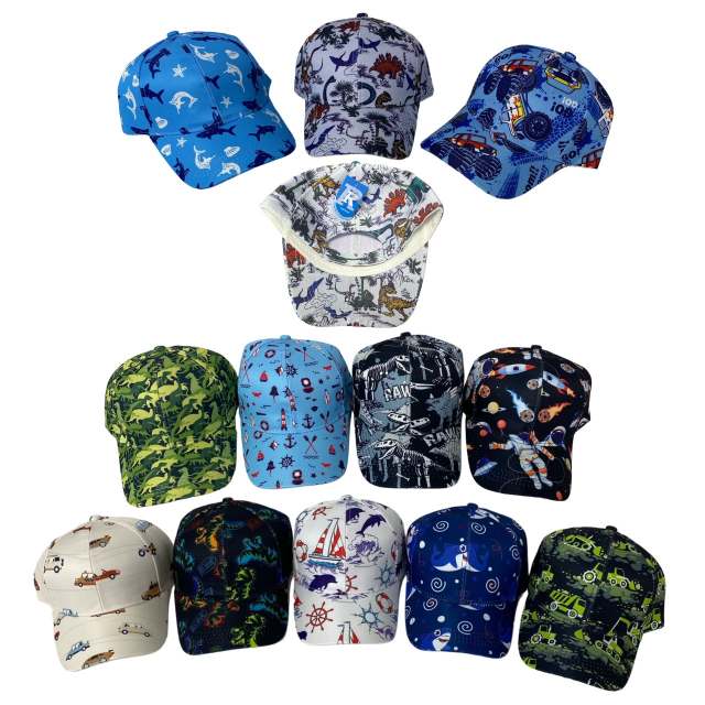 Boy's Cotton Ball Cap [Assorted Prints]