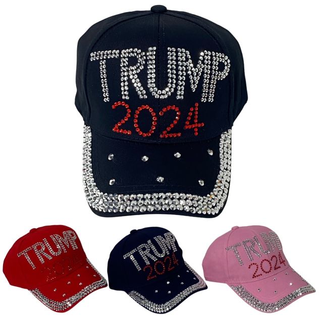 #Trump 2024 Bling HAT [Buckle Back]