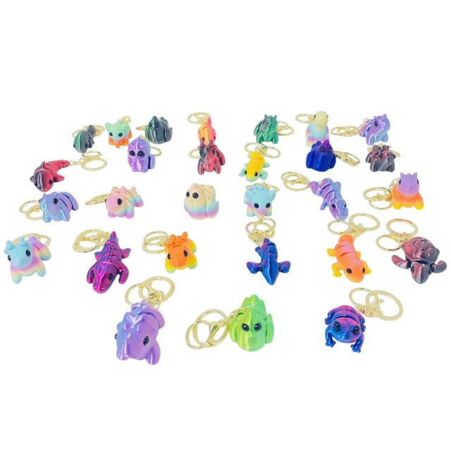 # 3D Printed Model [Assorted Animals KEYCHAIN] 30pc Box