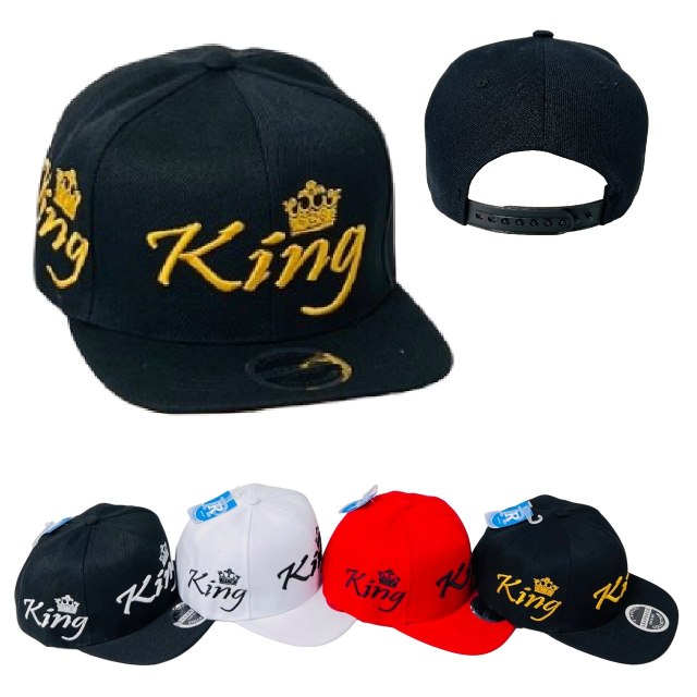 Snap Back Flat Bill Hat [KING/Crown]
