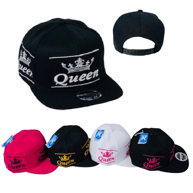 Snap Back Flat Bill Hat [QUEEN/Crown]