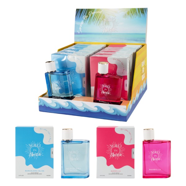 3.4oz Ladies Eau de ParfuM Spray [Solo En Ibiza] Pink/Blue