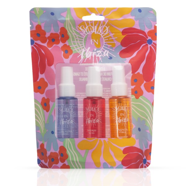 3pc LADIES Solo En Ibiza Body Mist Bag Set
