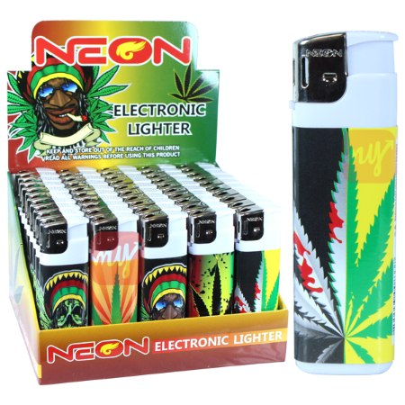 50pc Electronic LIGHTER Display [Rasta]