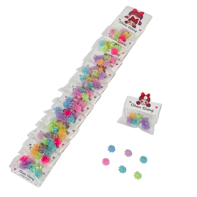 6pc BABY Mini Flower Claw Clip