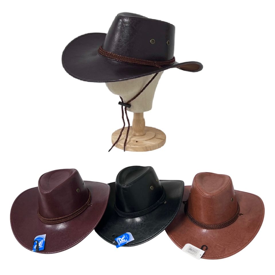 Leather-Like COWBOY HAT