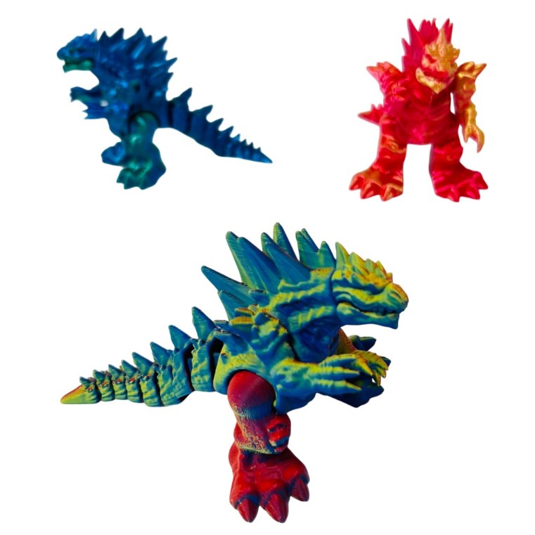 # 3D Printed Model [Godzilla] 3.5''x5''